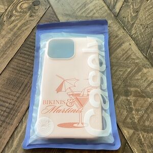 Pink IPhone 16 Pro Case - Bikinis & Martinis Design